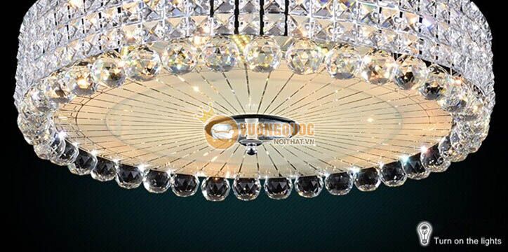 Đèn ốp trần pha lê trang trí phòng khách CM170-6